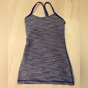 Lululemon Women’s Heathered Blue Strappy Tank Top